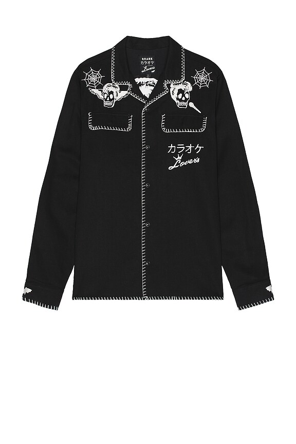 view 2 of 4 Karaoke Button Down Shirt in Black