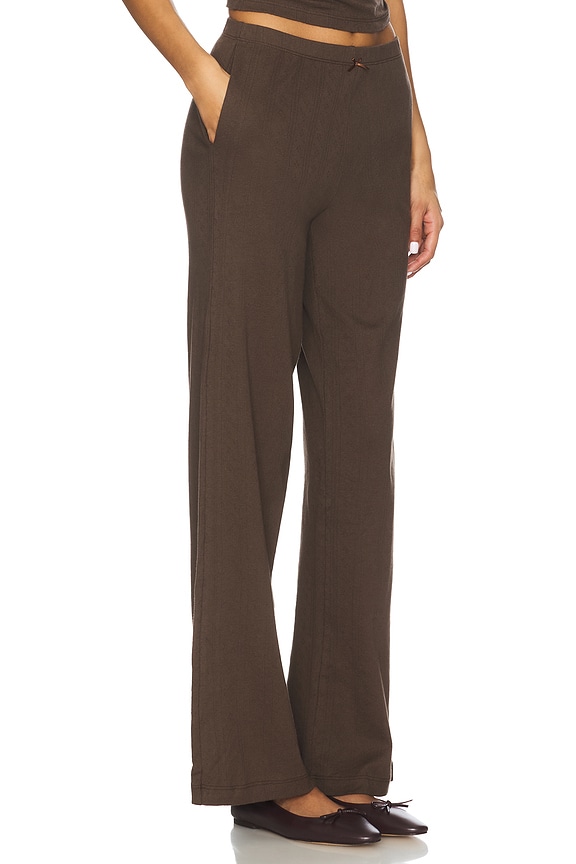 view 2 of 6 Pointelle Pant in Cocoa