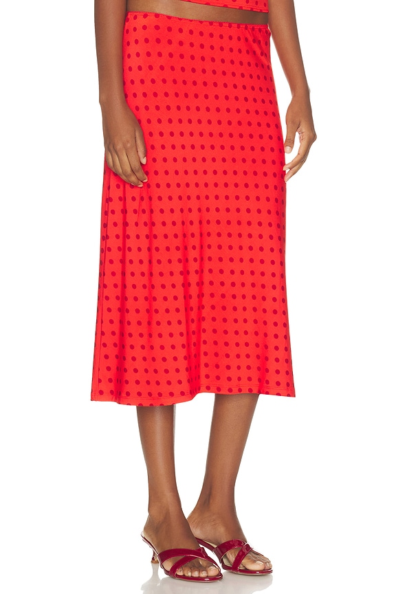 view 2 of 6 JUPE SKIRT in Chili Pepper