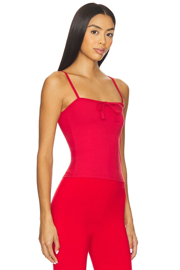 view 2 of 4 Tie Camisole in Cherry
