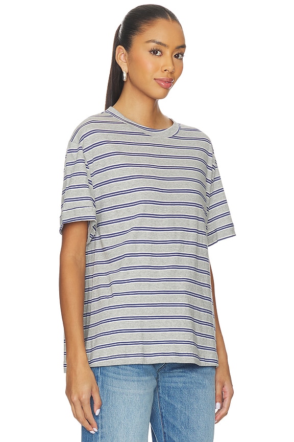 view 2 of 4 Boifriend T-shirt in Heather & Navy