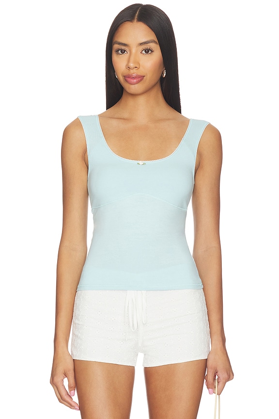 view 1 of 4 Romantic Top in Robin