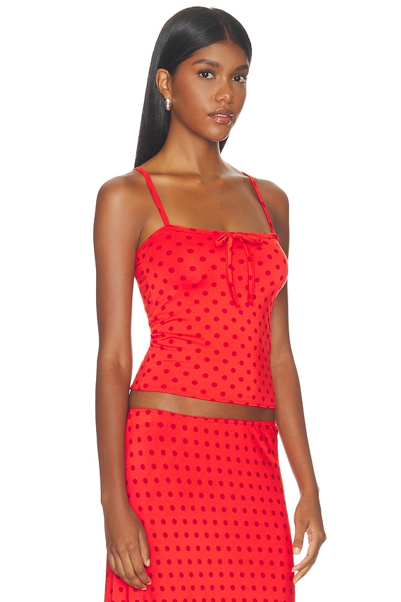 view 2 of 5 Tie Cami in Chili Pepper