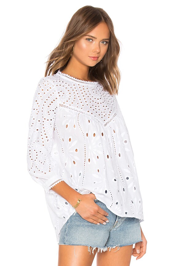 view 2 of 4 Dagmar Top in White