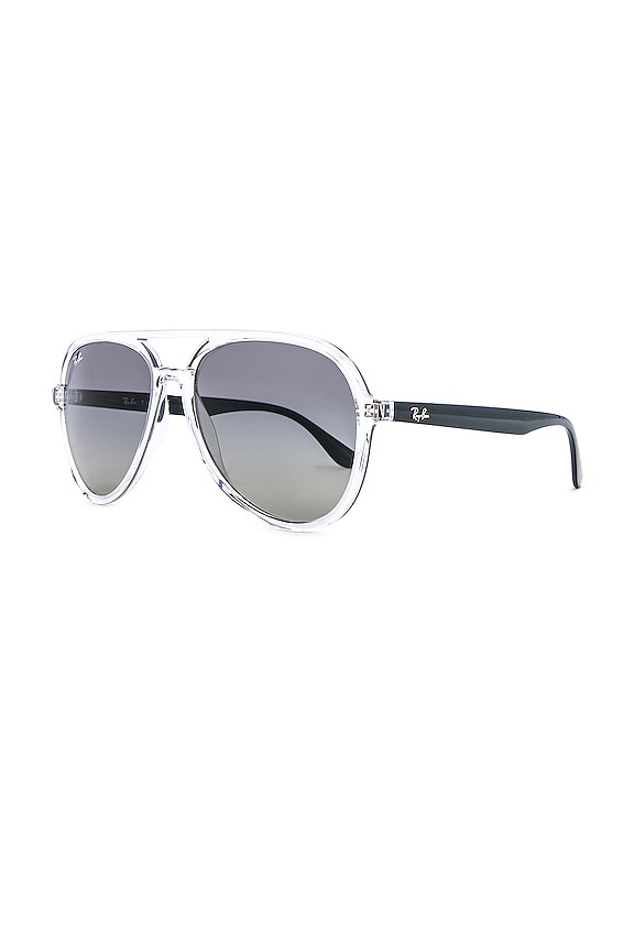 view 2 of 3 Aviator in Transparent, Black, & Grey Gradient