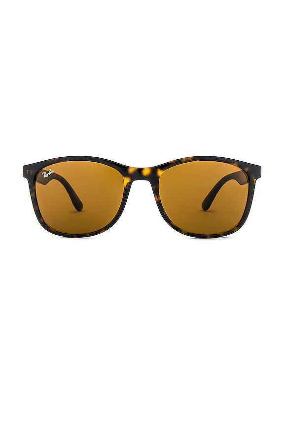 view 1 of 3 LUNETTES DE SOLEIL RECTANGLE in Havana & Brown