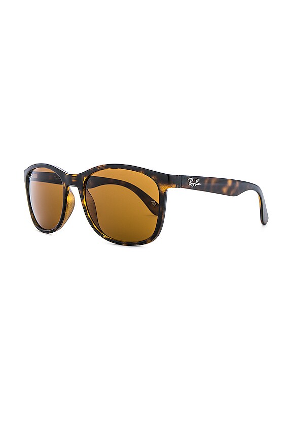 view 2 of 3 LUNETTES DE SOLEIL RECTANGLE in Havana & Brown