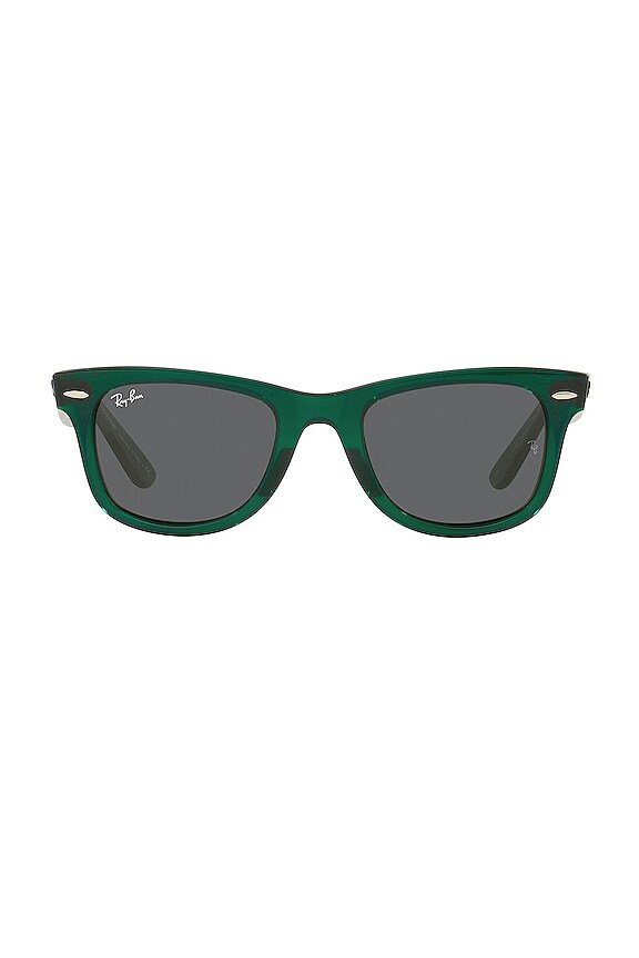 view 1 of 3 Legacy Wayfarer in Transparent Green & Dark Grey