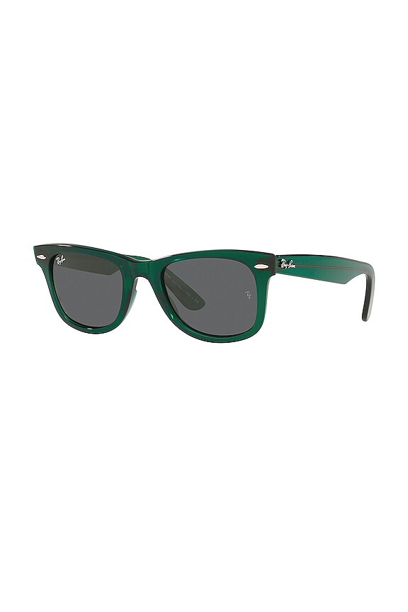 view 2 of 3 Legacy Wayfarer in Transparent Green & Dark Grey