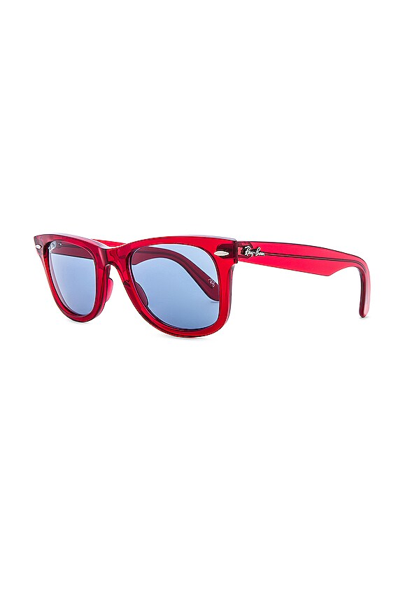 view 2 of 6 Legacy Wayfarer in Transparent Red & Blue