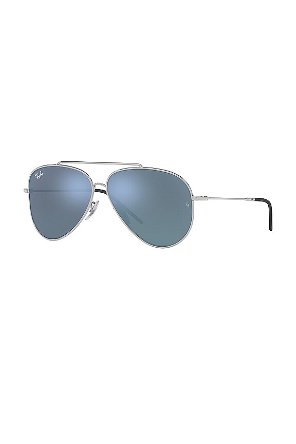 view 2 of 3 ЛЕТЧИК REVERSE in Silver & Dark Grey Mirror Turquoise