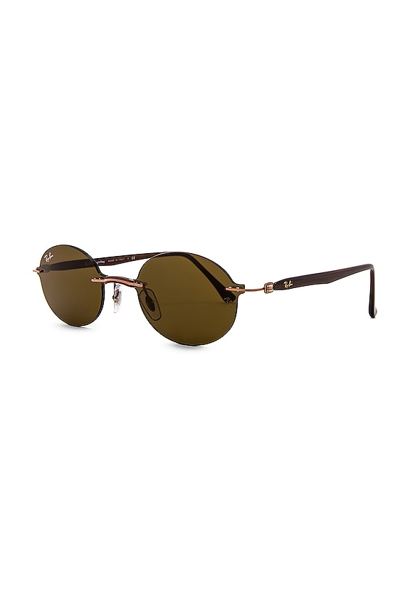 view 2 of 3 Tech Oval in Light Brown & Dark Brown