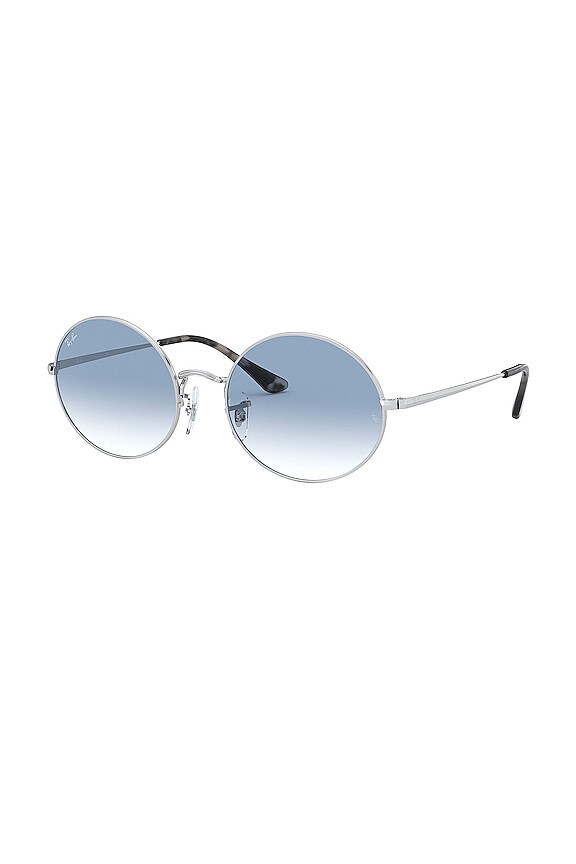 view 2 of 3 LUNETTES DE SOLEIL ROUND in Silver & Gradient Blue