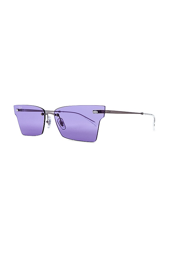view 2 of 3 Xime Sunglasses in Gunmetal & Purple