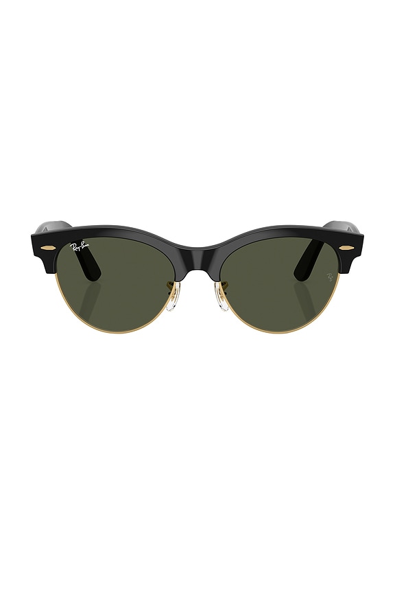 view 1 of 3 СОЛНЦЕЗАЩИТНЫЕ ОЧКИ CLUBMASTER WAY in Black & Gold