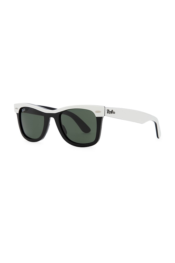 view 2 of 3 Wayfarer Sunglasses in Black & White