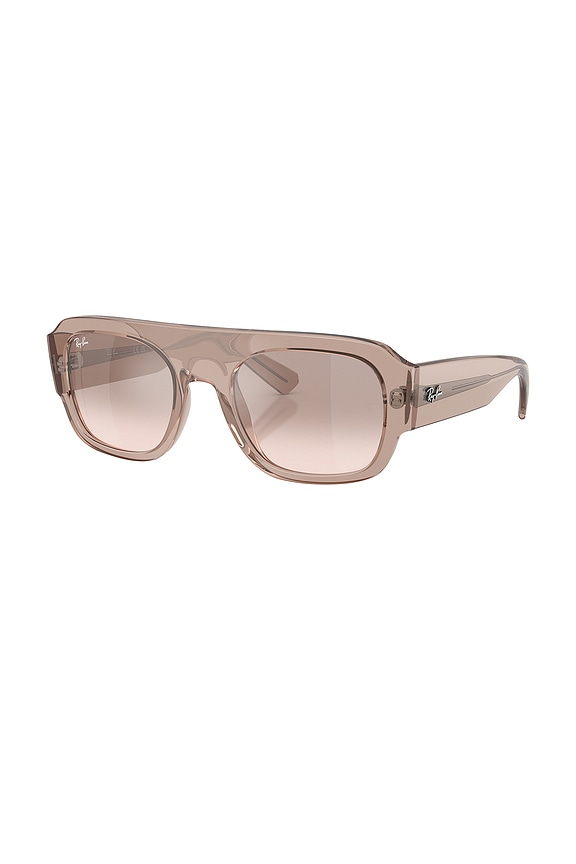 view 2 of 3 Translucent Shield Sunglasses in Mauve
