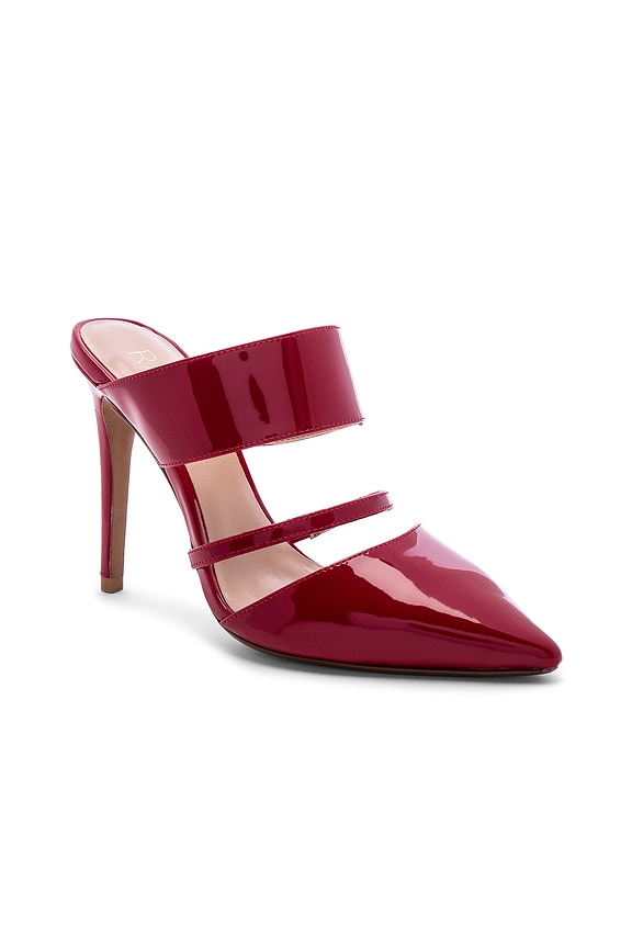 view 2 of 5 ZAPATO MULE DE PUNTA BEND in Dark Red
