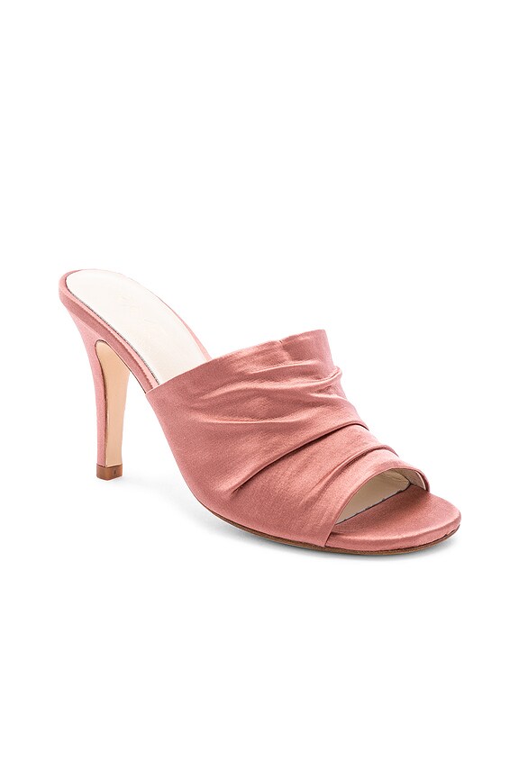 view 2 of 6 MULES À TALON HOLT in Mauve Pink
