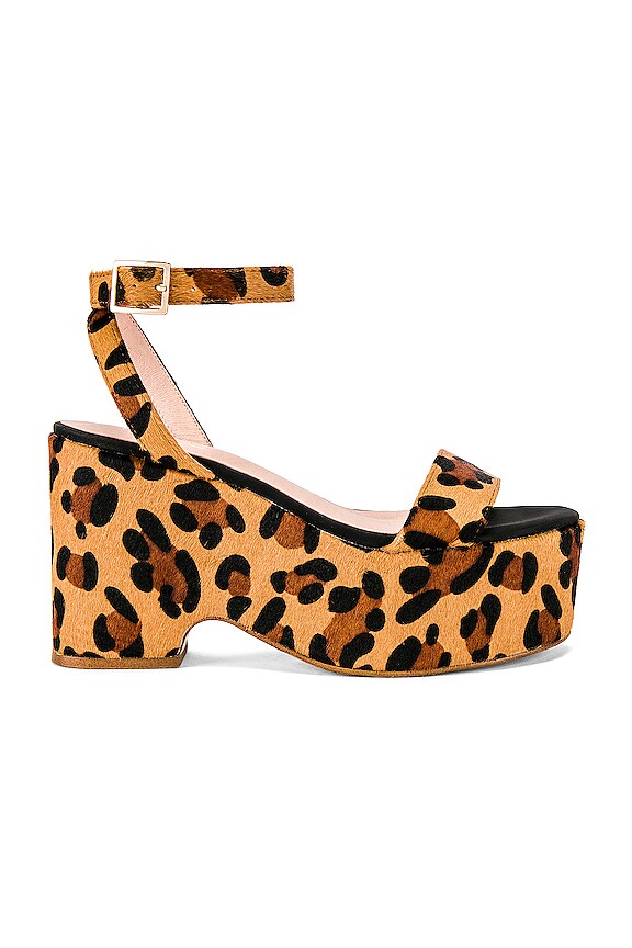 view 1 of 5 Safari Heel in Tan Leopard