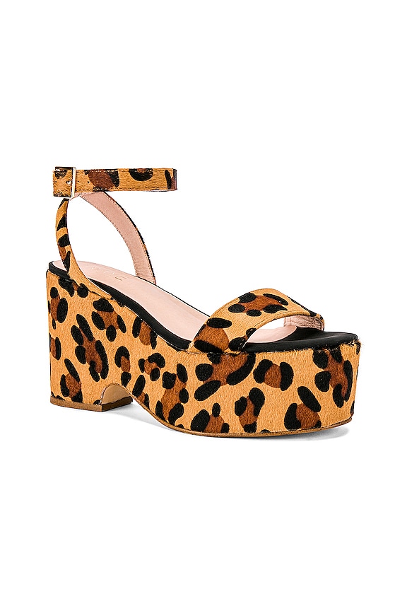 view 2 of 5 Safari Heel in Tan Leopard