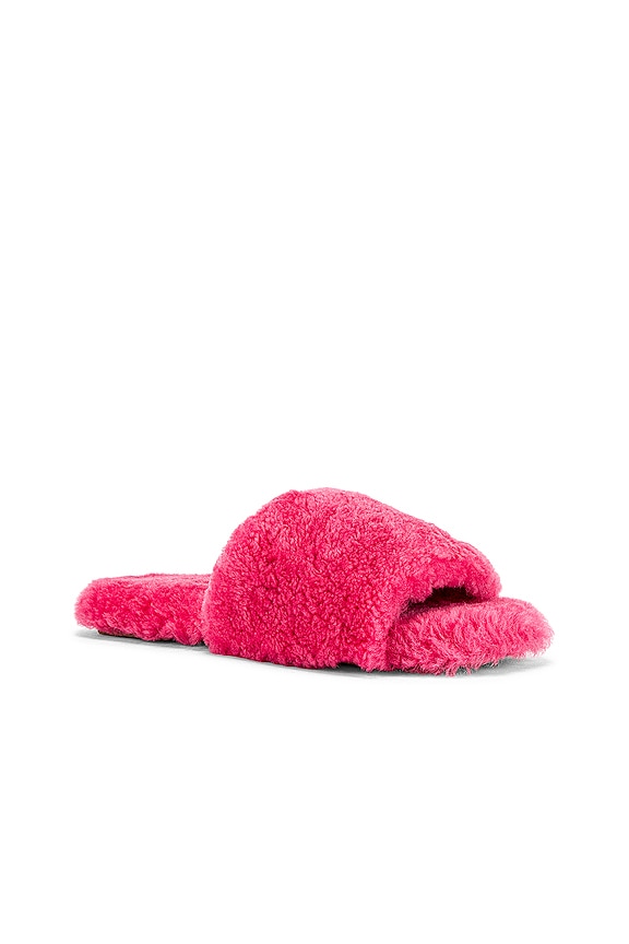 view 2 of 5 Shearling Sandal in Hot Pink