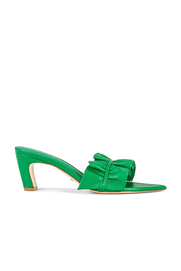 view 1 of 5 Ruffle Mule in Green