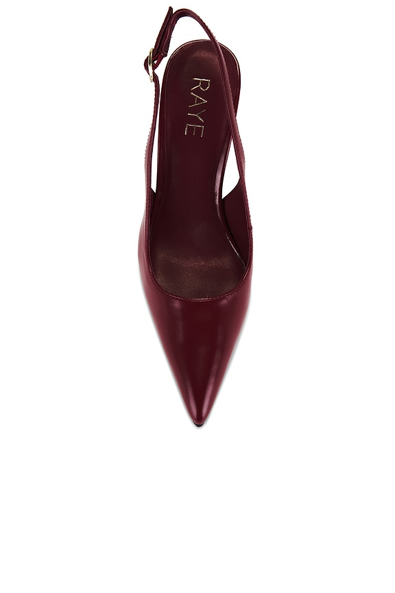 Calla Pump in Dark Red View 4 of 5