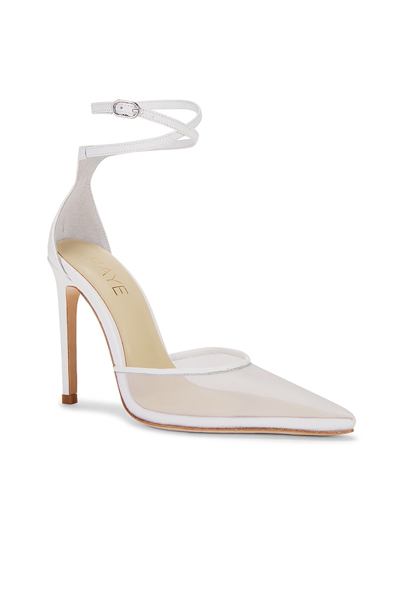 view 2 of 5 Dania Pump in White Mesh
