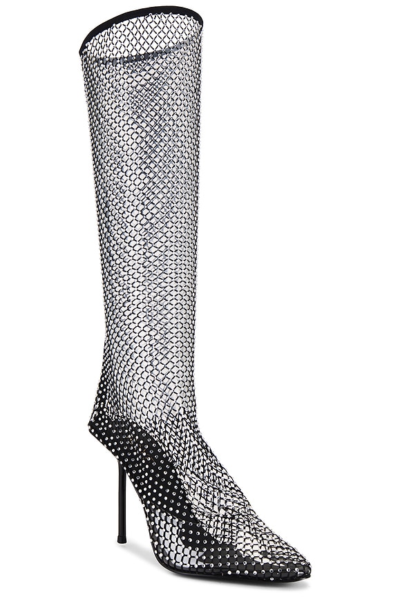 view 2 of 5 NOMICO ブーツ in Black Mesh Diamante