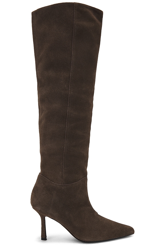view 2 of 6 Dani Extended Calf Boot in Dark Chocolate Brown