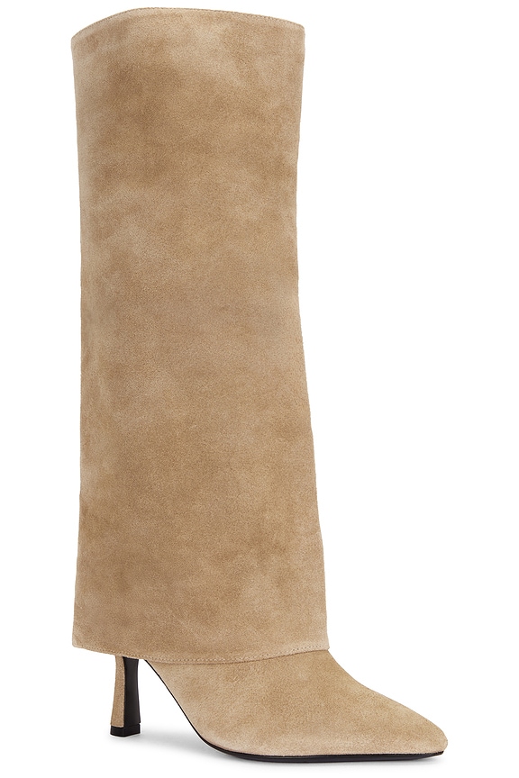 view 2 of 5 BOTTES ISLA in Cream Suede