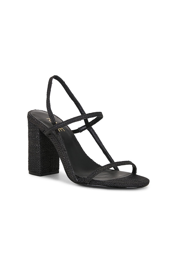 view 2 of 5 Amit Sandal in Black Raffia