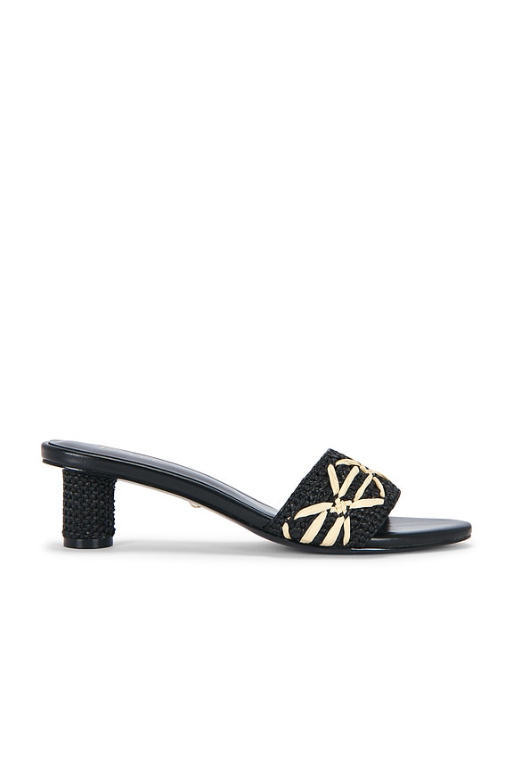 view 1 of 5 SANDALES LILLIAN in Black Raffia Multi