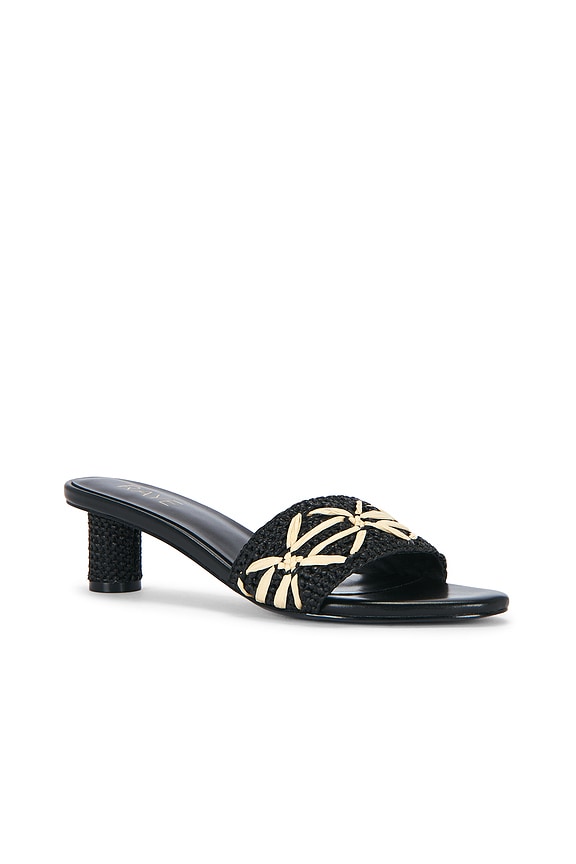 view 2 of 5 SANDALES LILLIAN in Black Raffia Multi