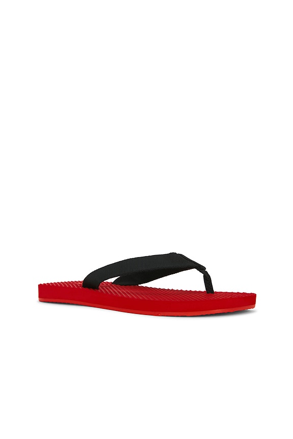 view 2 of 5 Cane Flip Flop in Red