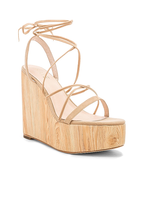 view 2 of 5 JAMES 플랫폼 웨지 in Tan