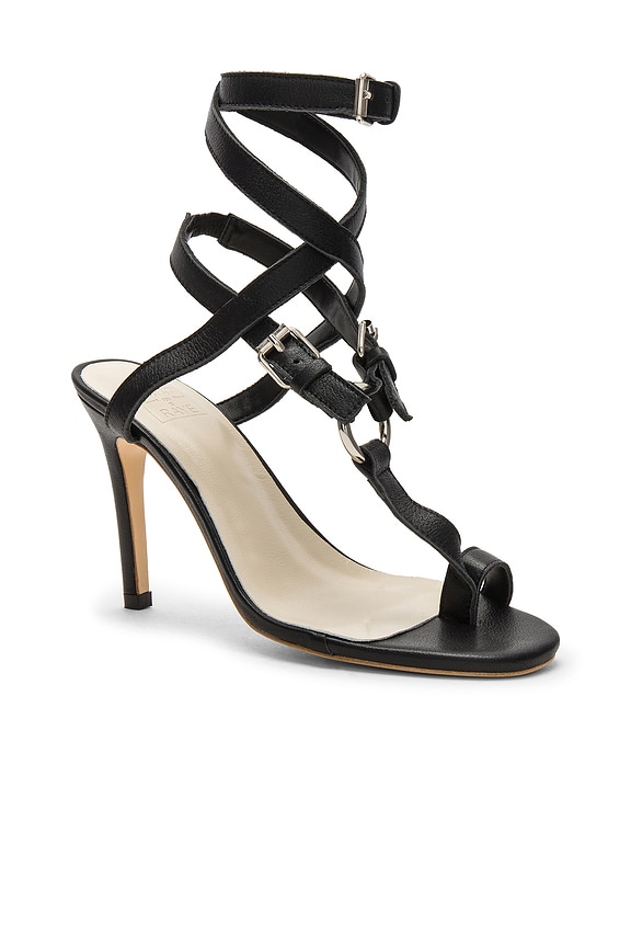 view 2 of 6 SANDALE À TALON À BOUT OUVERT MILAN in Black