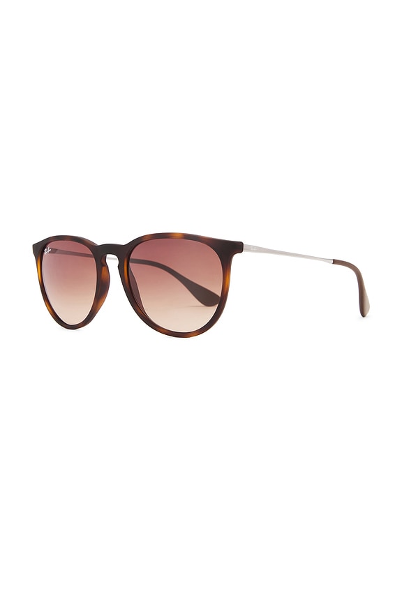 view 2 of 3 Erika Classic Oval Sunglasses in Rubber Havana