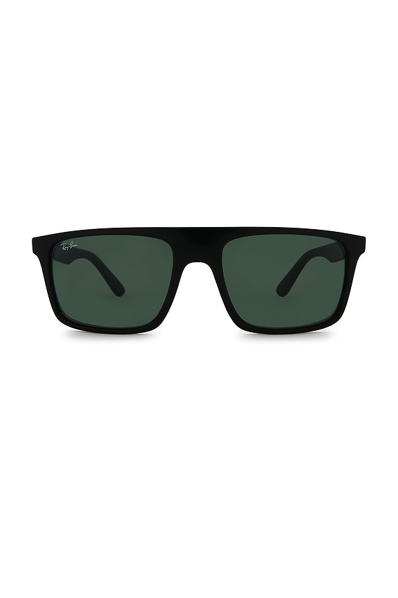 view 1 of 3 RB2222 Rectangular Sunglasses in Black & Green