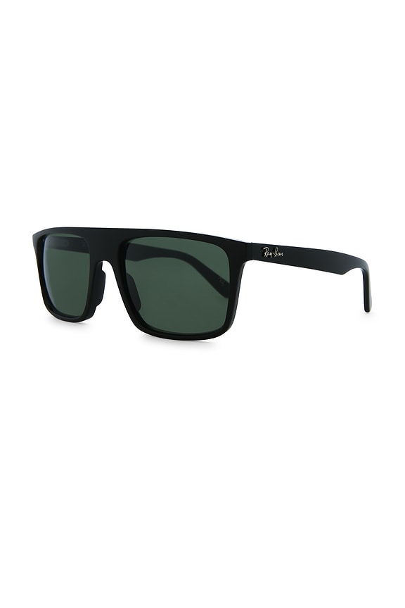 view 2 of 3 RB2222 Rectangular Sunglasses in Black & Green
