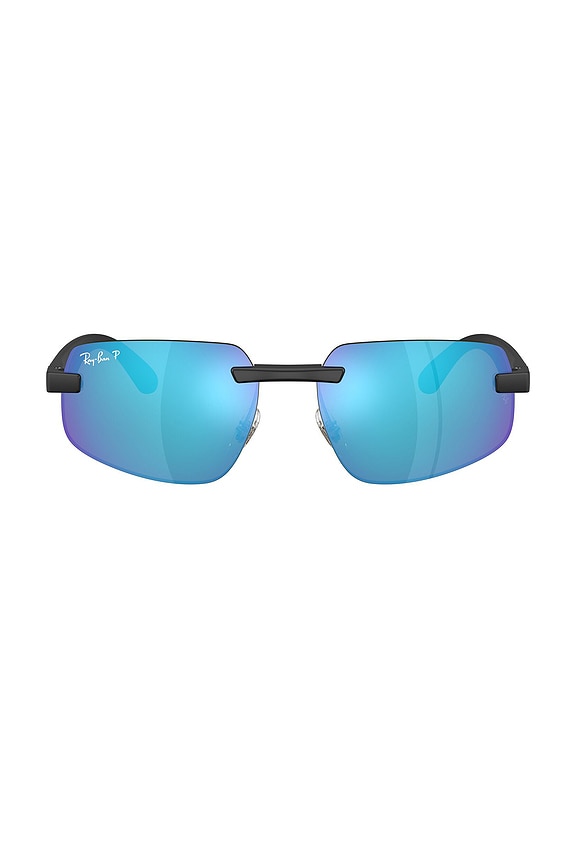 view 1 of 3 Irregular Sunglasses in Blue
