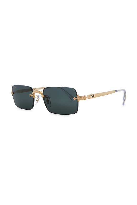 view 2 of 3 GAFAS DE SOL in Gold & Dark Green
