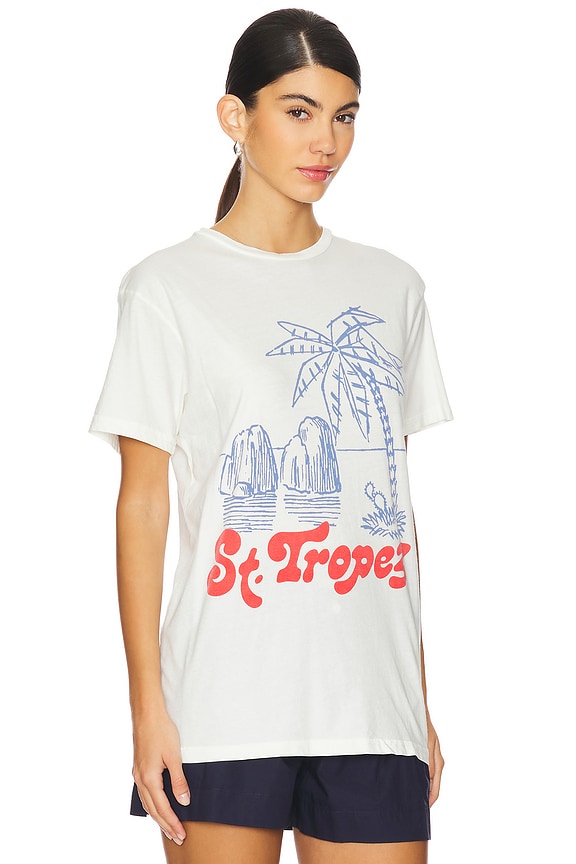 view 2 of 3 St Tropez Tee in Antique White