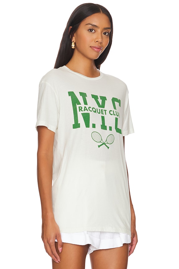 view 2 of 4 NYC Racquet Club Tee in Antique White