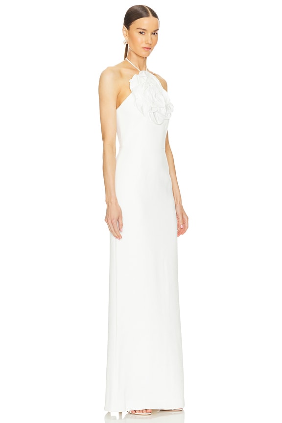 view 2 of 3 Odetta Halter Gown in Ivory