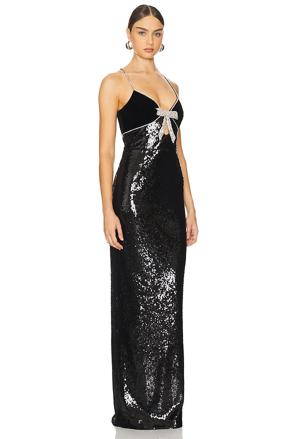 view 2 of 4 X Nicky Hilton Lena Strap Gown in Black