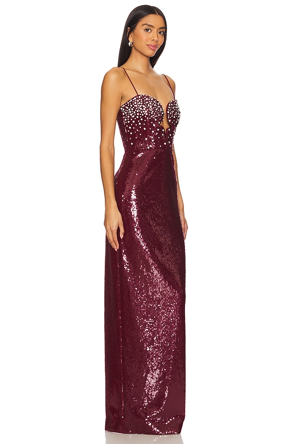 view 2 of 4 ROBE DE SOIRÉE SANS MANCHES ZELDA in Red