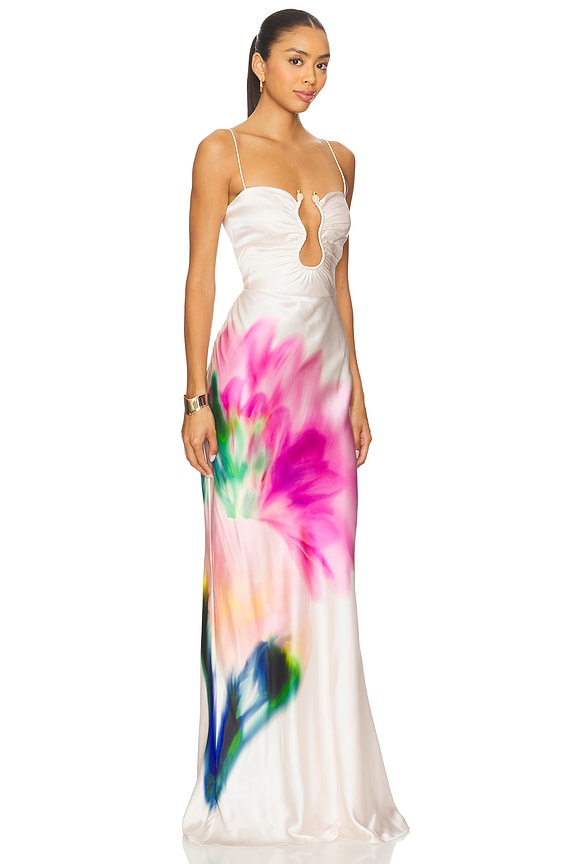 view 2 of 3 VESTIDO LARGO DAHLIA in Print