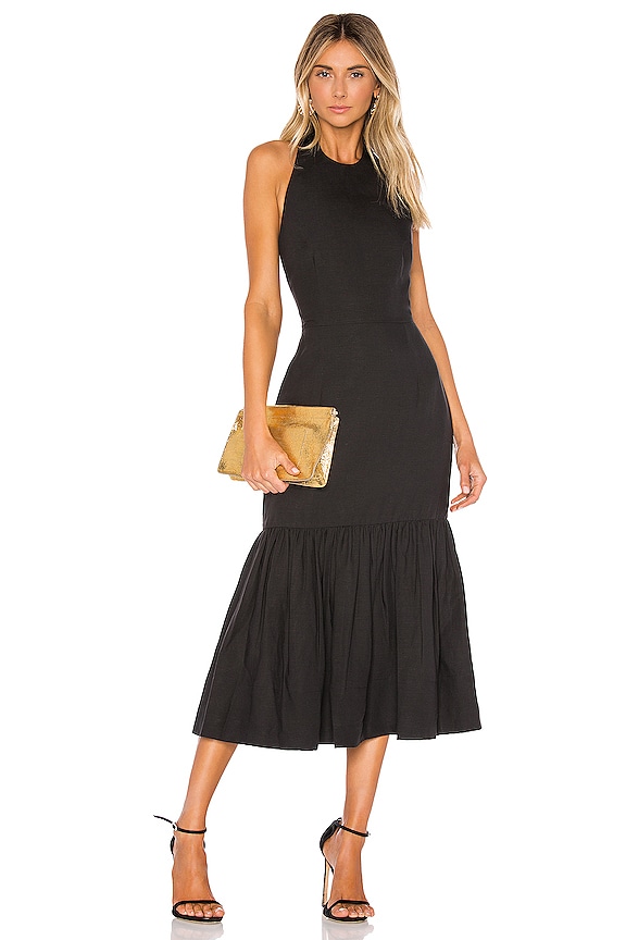 view 2 of 4 Holiday Halter Dress in Black